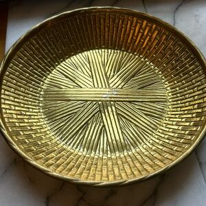Gold Plated Paten Bread Tray